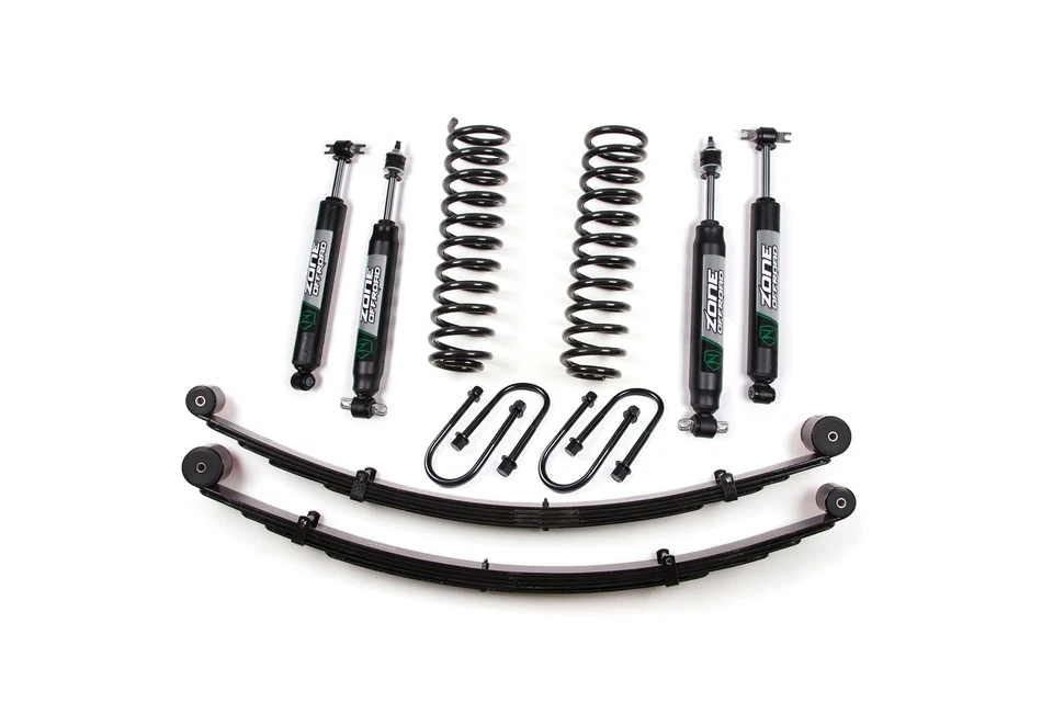 Kit de elevación Zone J21N 3" con resortes de hoja traseros para Jeep 84-01 (XJ) con eje Chrysler Foto 3 de 3