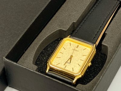 Vtg1992【N Mint/Box】SEIKO SPIRIT 5E31-5B60 Gold Tank Mens 26mm