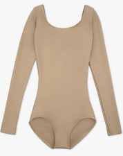 NEW Capezio Girls' Team Basics Long Sleeve Leotard Size CH L