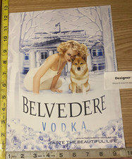Publicidad impresa Belvedere Vodka Rubia Dama y Perro 2006