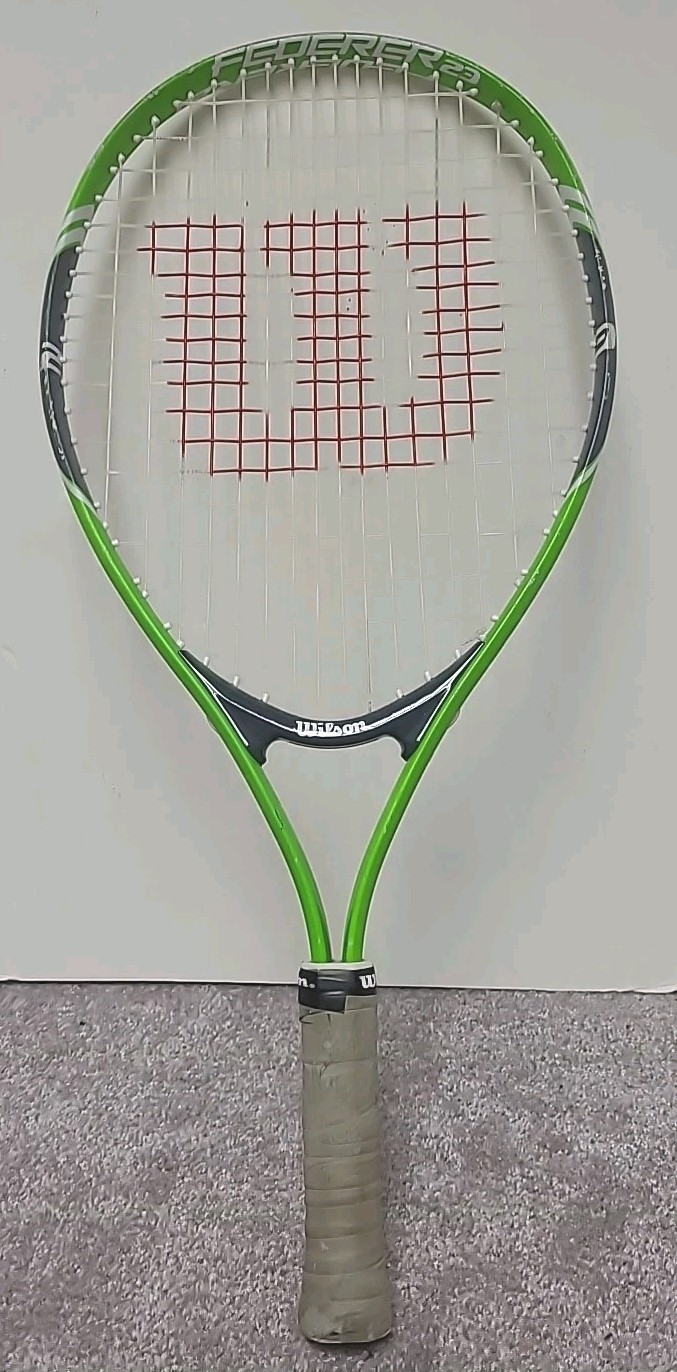 Wilson Federer 23 Junior Tennis Racquet Green 23" 3 5/8" Gri