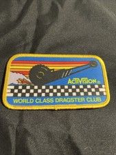 👀🕹~ Atari Video Game Vintage 80's Activision Patch - World Class Dragster Club
