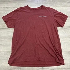 Eddie Bauer Shirt Men’s XL Red Top Graphic Night Sky Mountains Outdoor Cotton