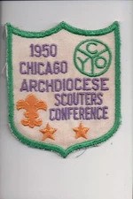 1950 Chicago Archdiocese Scouters Conference patch
