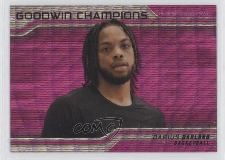 2023 Goodwin Champions Platinum Horizontal Pink Wave Darius Garland #P53 14im