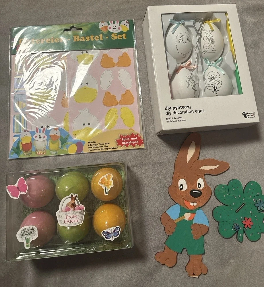Oster Set, Eier Kerzen, Bastel Material, Neu