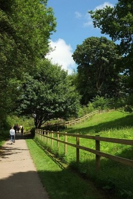 Photo 12x8 Path, Stourhead Stourton/ST7734 Leading from the Spread Eagle  c2016