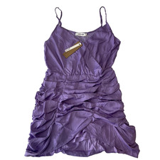 Do + Be Tobi No regrets Ruched Bodycon Dress Womens Size M Purple Sleeveless