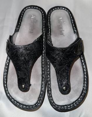 Alegria Dream With The Fishes Sandal Women 37(US 7-7.5) Comfort Leather FlipFlop