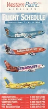 Western Pacific Airlines timetable 1996/04/07