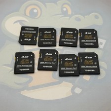 LOT of 8 - 4GB Toshiba - SD - Picture Cards - Untested - GC519