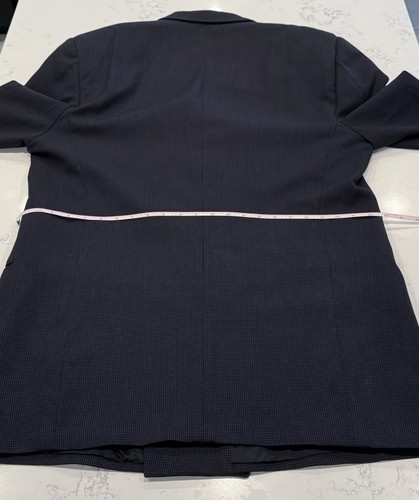 Giorgio Armani Collezioni Double Breasted Peak Birdseye Wool 2 PC Suit Gray 46L - Picture 12 of 24