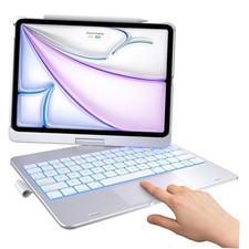 Touch Keyboard Case iPad Air 11 M3/M2/iPad Pro 11 2018-2022 / Air 5/4 Silver