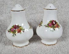 Royal Albert Salt Pots Old Country Roses Bone China England