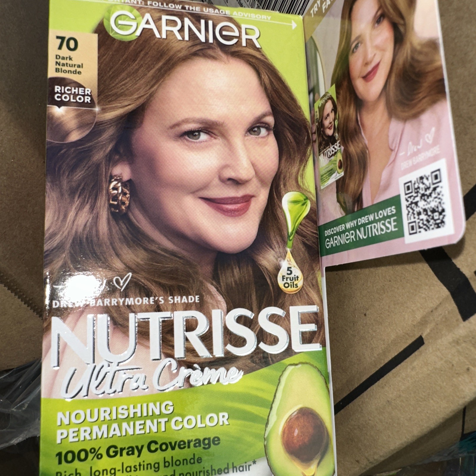 3X Garnier Nutrisse Hair Color, #70 Dark Natural Blonde. Dre