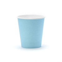 Pappbecher Hellblau 200 Ml 6 StüCk - Einwegbecher Hochzeit Partybecher