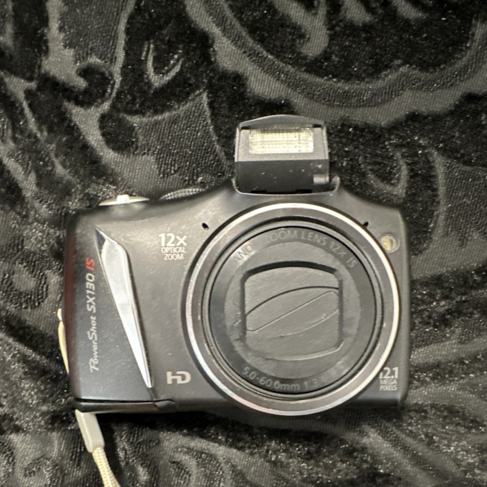 Canon PowerShot SX130 IS Digital Camera 12x Optical Zoom 12.1MP HD Video Black