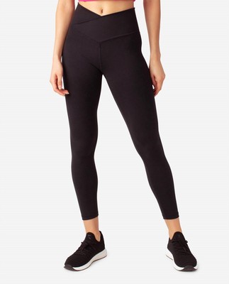 Danskin crossover waist 7/8 leggings BLACK SALT | eBay