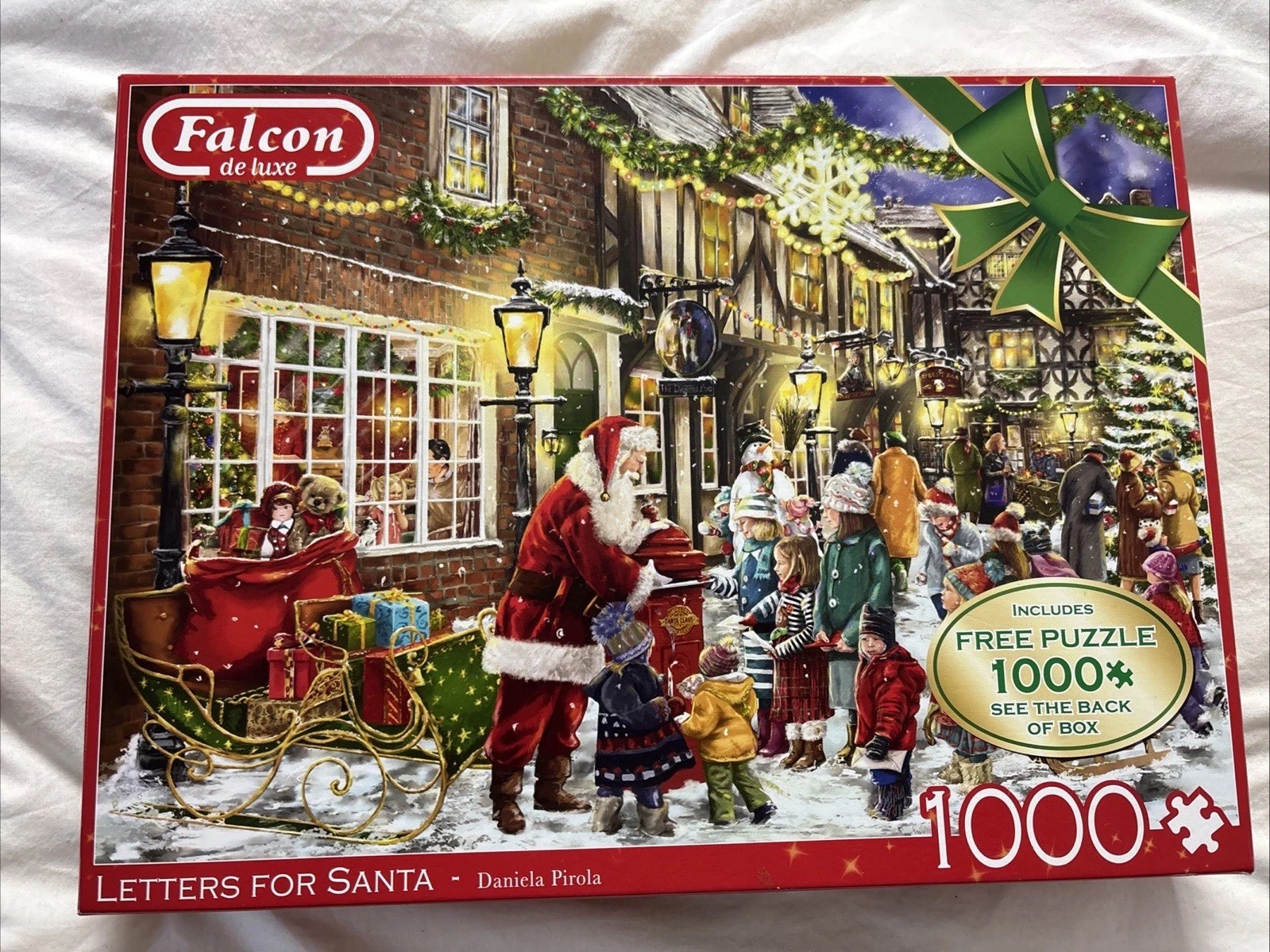 Falcon De Luxe Letters For Santa - 2 x 1000 Piece Jigsaw Puzzles Complete GC