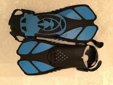 Greatever Snorkel Fins Adjustable Open Heel Travel Size Fins S/M 4.5 -8.5