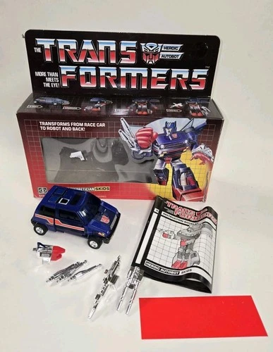 G1 1985 SKIDS • 100% COMPLETE  w/BOX VINTAGE TRANSFORMERS