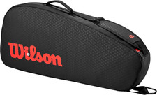Image of Clash V3 Super Tour Tennis Racket Bag - Black/Infrared Design