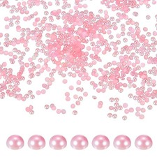 8000 Pcs 2mm Light Pink Half Round Pearls Beads for Crafting