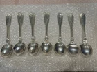 7 Antique Silver Flatware Gorham Sterling  Spoons-Monogram