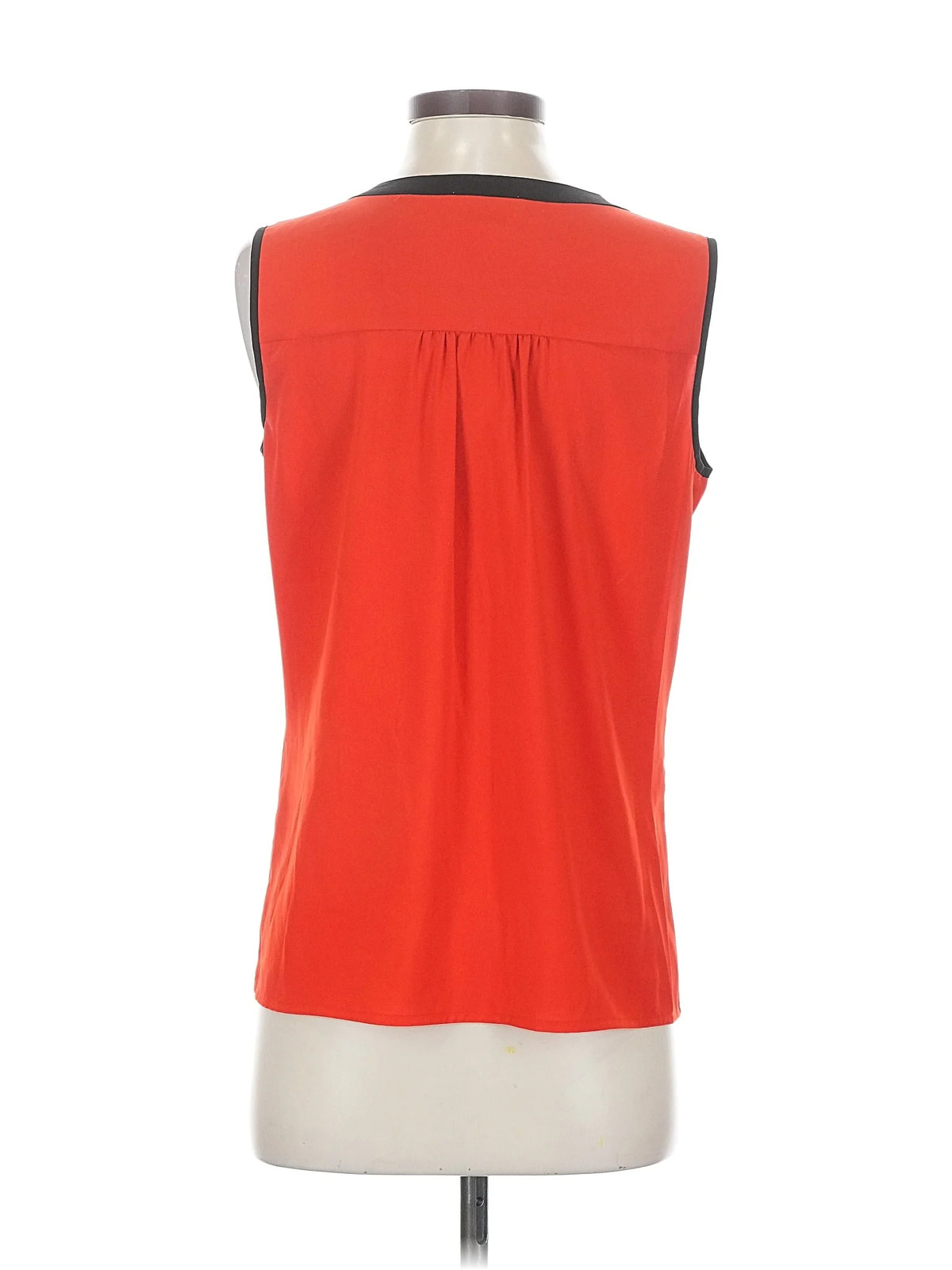 Calvin Klein Women Orange Sleeveless Blouse S thumbnail 2