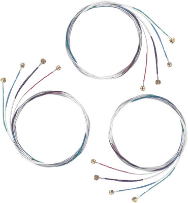 12-Pack Universal Violin Strings 4/4 Full Set, Steel Core with Nickel Ball End