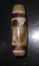 n. 116 - Denti di tigre - Amuleto Gzi Dzi Himalaya Tibet - Collana da uomo Mala