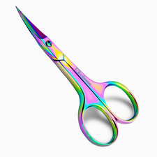 Professional Grooming Scissors Eyebrow Scissors Small Curved Stainless Steel Man