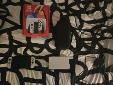 Nintendo Switch OLED (White) – Excellent Condition – Boxed + Case & Extras