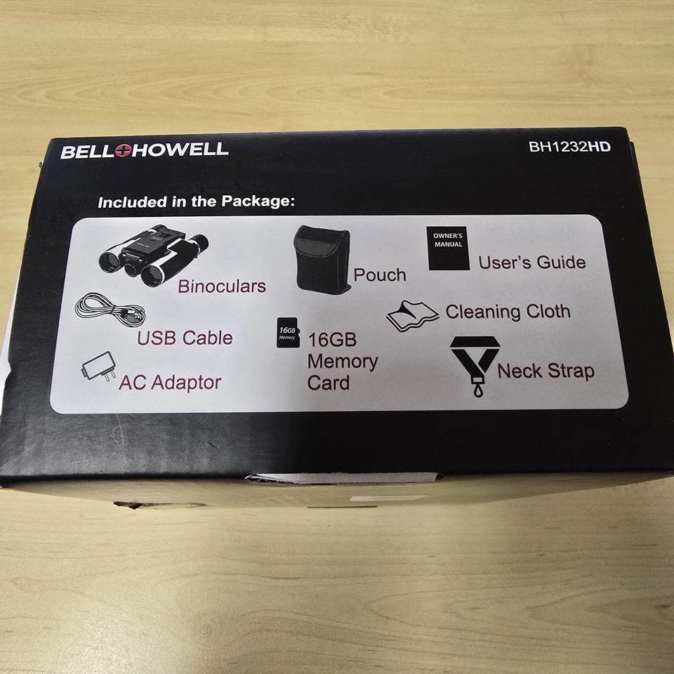 Bell & Howell 1080p Full HD Camcorder Binoculars BH1232HD Black Complete - Image 3 of 4