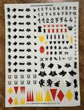 Space Wolves Transfers / Warhammer 40K / Component Number 99 51 01 01 103