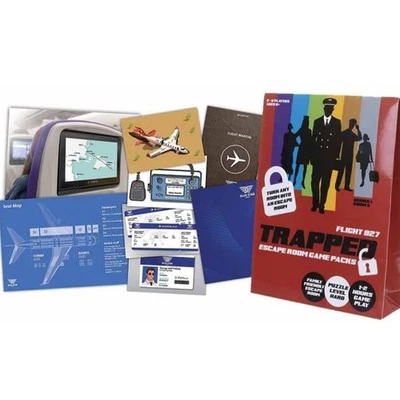 Trapped Escape Room Game, Flight 927 - Escape Room in a Box. Family games. - Bild 1 von 4