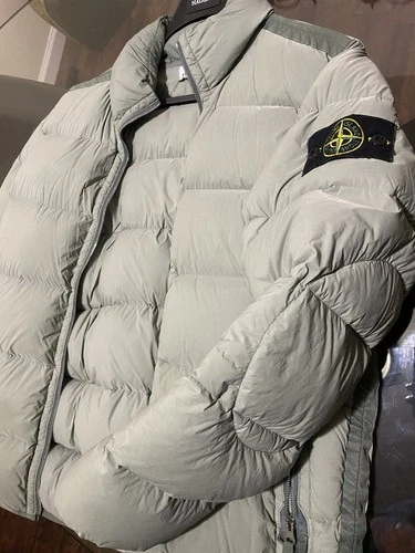 Stone Island Seamless Tunnel Nylon Down-TC Men's M Gray Down Puffer Jacket - product listing photo