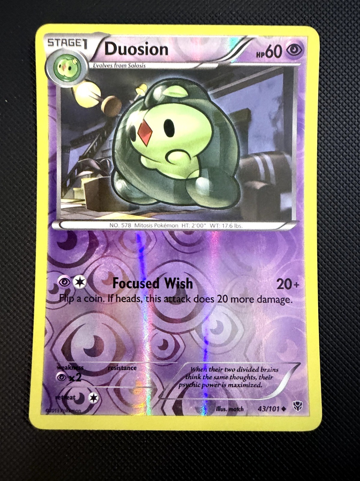 Duosion Reverse Holo Uncommon Plasma Blast 43/101 LP