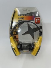 Curtis RS200 AM/FM Headset Radio New Yellow Headphones