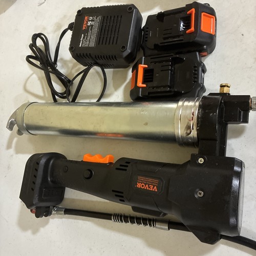Cordless Grease Gun Electric 20 Volt 2.0 Ah Battery Kit 10000PSI
