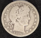 1916 P Philadelphia Mint Barber Quarter