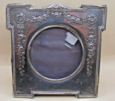 Birmingham 1907 Sterling Silver Photo Frame - Antique Swags & Bows