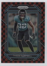 2022 Panini Prizm Black & Red Checker Prizm Tyson Campbell #135 1q1t