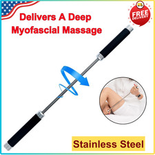 The Original, Deep Roller Myofascial Massage Stick For Athlete, Stainless Steel