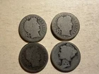 1907-1914 Mercury Dime, Lot of 4 coins