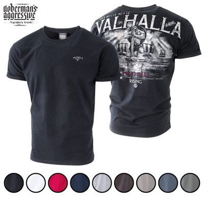 Dobermans Aggressive Valhalla T-Shirt Herren Wikinger Viking Nordic TS204