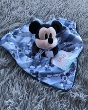 Blue Mickey Mouse Disney Baby Gray Personalized Newborn Lovey Security Blanket