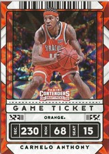 2020-21 Panini Contenders Carmelo Anthony Variation Prospect Ticket #42 SP