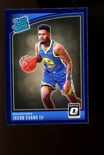 2018 Panini Purple Optic #178 Jacob Evans Golden State Warriors RC Rookie Card!