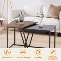 Mulitoug Couchtisch Kaffeetisch Beistelltisch Holzoptik Sofatisch Wohnzimmer Dhl